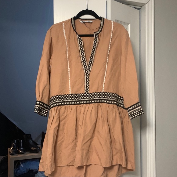 Zara Dresses Zara Drop Waist Boho Dress Poshmark